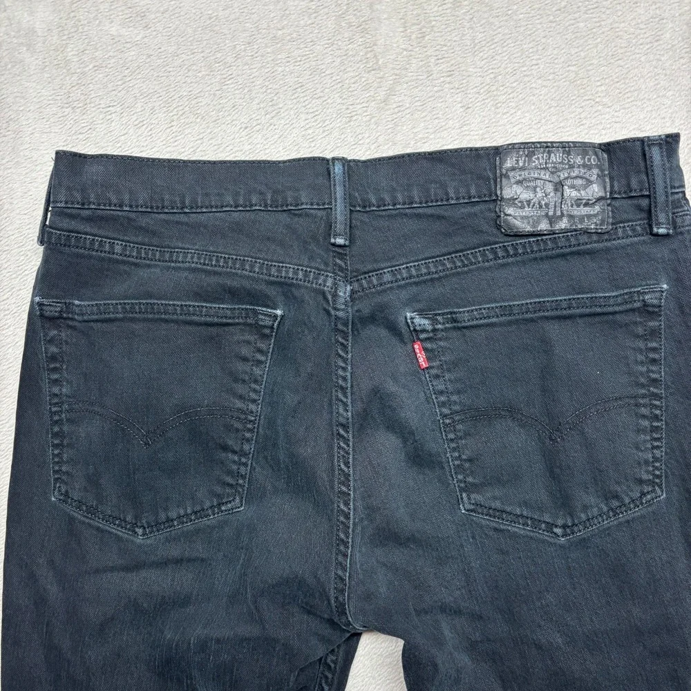 Levis 511 Slim Straight Jeans Mens 36x30 (Fits 36x29) Black‎ Denim Stretch
